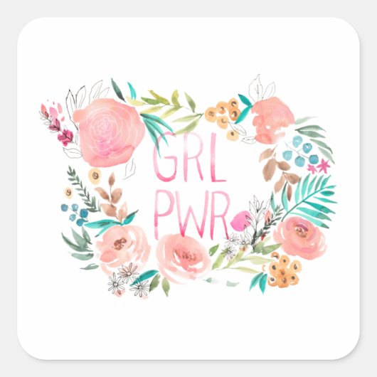 Boss Babe Ii Quadratischer Aufkleber (Vorderseite)