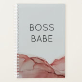 Boss Babe Modern Woman's rosa Tinte Planer (Vorderseite)