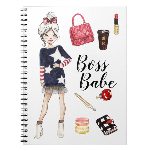 Boss-Babe-Notebook Notizblock (Vorderseite)