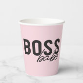 Boss Babe Pappbecher (Rückseite)
