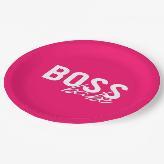 Boss Babe Pappteller (Schrägansicht)