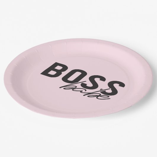 Boss Babe Pappteller (Schrägansicht)