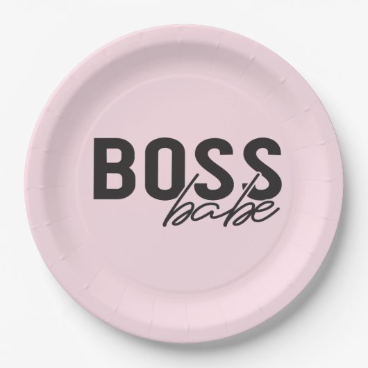 Boss Babe Pappteller (Vorderseite)
