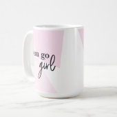 "Boss Babe Power: "You Go Girl" Inspiration Tasse (Vorderseite Links)