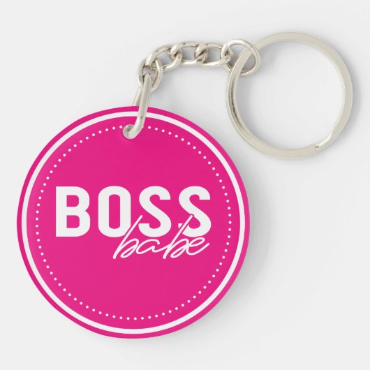Boss Babe Schlüsselanhänger (Rückseite)