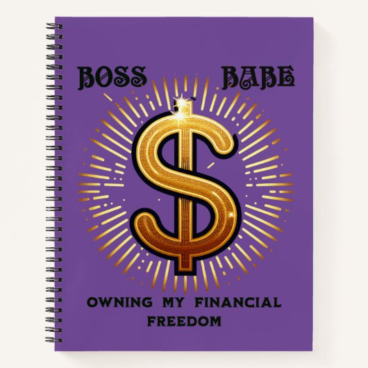 Boss Babe Spiral Notebook Notizblock (Vorderseite)