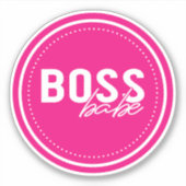 Boss Babe Sticker (Vorderseite)