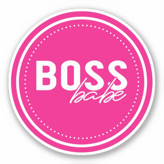 Boss Babe Sticker (Vorderseite)