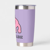 Boss Babe Thermal Tumbler - Rosa Kronenenergie Thermobecher (Links)