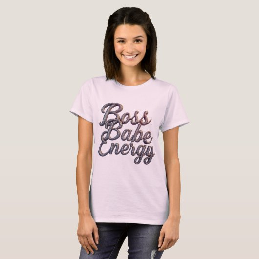 Boss Babe Vibes T - Shirt (Vorne ganz)