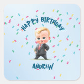 Boss Baby Aufkleber editierbar (Vorderseite)