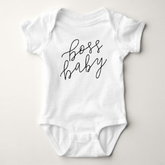 Boss Baby Hand Letted Strampler