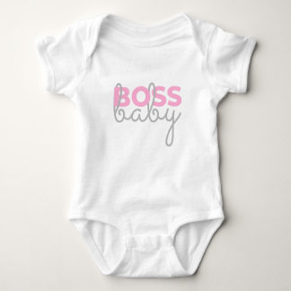 Boss Baby - Pink Baby Strampler