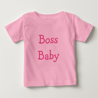 Boss Baby (rosa Buchstaben)* Baby T-shirt