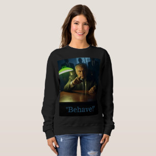 Boss benehmen sich Frauen schwarzes Sweatshirt