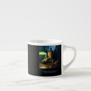 Boss benehmen sich links Tasse von Handespresso