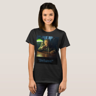 Boss benimmt sich weiblichen schwarzen T - Shirt