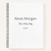 Boss bewegt den Tagesplaner Notizblock (Vorderseite)