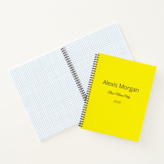 Boss bewegt den Tagesplaner Notizblock (Innenseite)