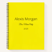 Boss bewegt den Tagesplaner Notizblock (Vorderseite)