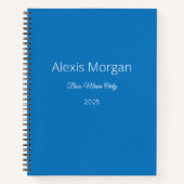 Boss bewegt den Tagesplaner Notizblock (Vorderseite)