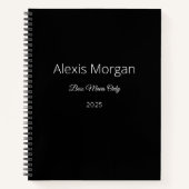 Boss bewegt den Tagesplaner Notizblock (Vorderseite)