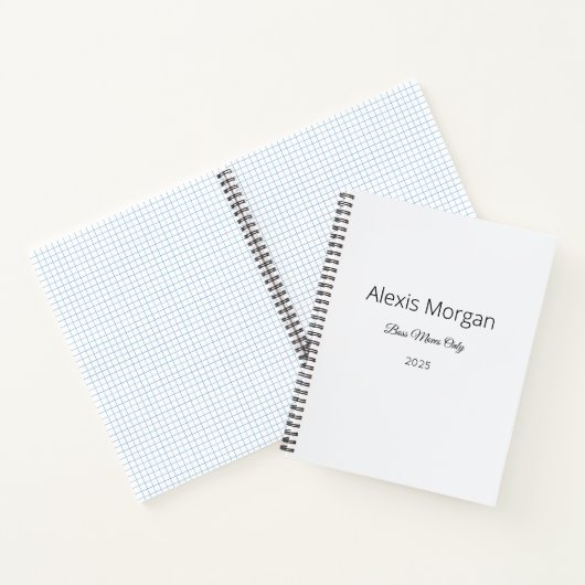 Boss bewegt den Tagesplaner Notizblock (Innenseite)