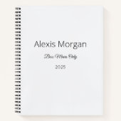 Boss bewegt den Tagesplaner Notizblock (Vorderseite)