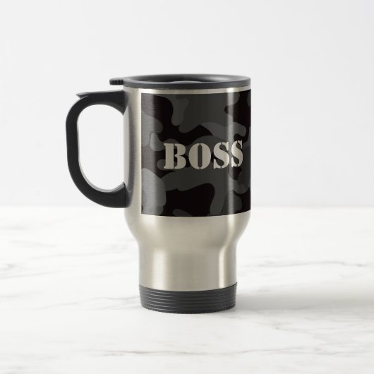 Boss Black Camouflage Beverage Reisecoffee Mug Reisebecher (Links)