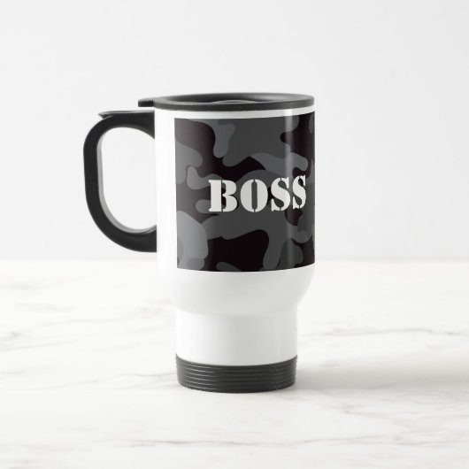 Boss Black Camouflage Beverage Reisecoffee Mug Reisebecher (Links)
