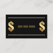 Boss Bling VIP Visitenkarte (Rückseite)