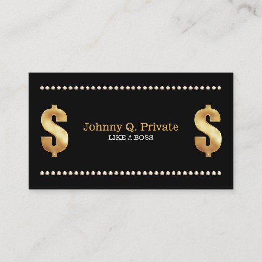 Boss Bling VIP Visitenkarte (Vorderseite)