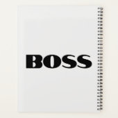 Boss Book of Self Schedule Calendar Planner Planer (Rückseite)