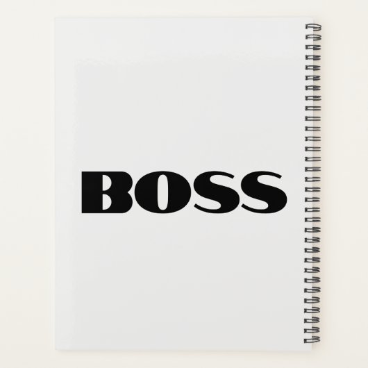 Boss Book of Self Schedule Calendar Planner Planer (Rückseite)