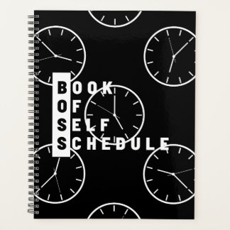 Boss Book of Self Schedule Calendar Planner Planer