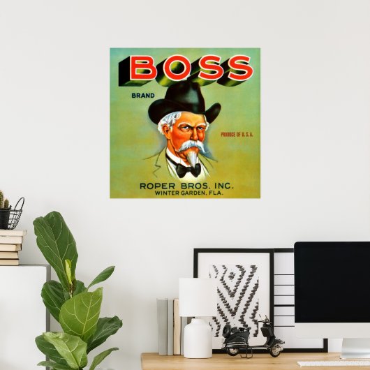 Boss Brand Poster (Heimbüro)