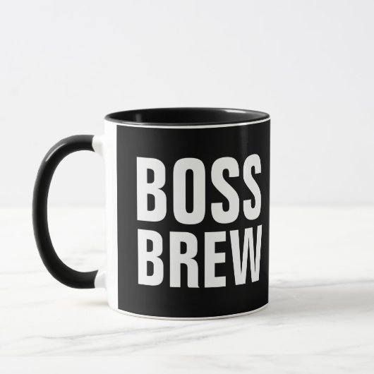 BOSS BREW Kaffeemübel Tasse (Links)