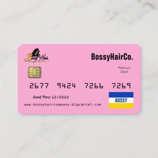 Boss Card Visitenkarte (Vorderseite)