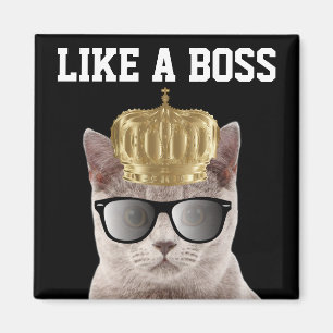 BOSS CAT GEBURTSTAG MAGNETS MAGNET