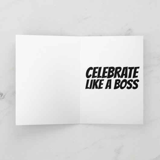 BOSS CAT-GEBURTSTAGSKARTEN KARTE (Innenseite)