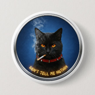 Boss Cat großes Abzeichen Button