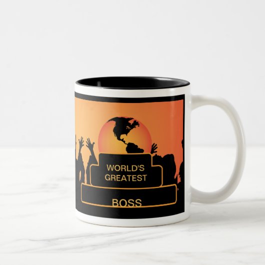 Boss Cheering World ist die Bestste Tasse (Rechts)