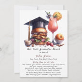 Boss Chick Abschluss Brunch & GRILLEN Einladung (Vorderseite)