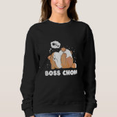 Boss Chonk Lazy Sleeping Cat Meme Sweatshirt (Vorderseite)