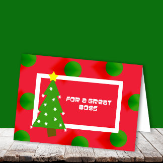 Boss Christmas Card Feiertagskarte
