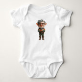 Boss Christmas Elf Baby Bodysuit Baby Strampler (Vorderseite)