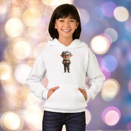 Boss Christmas Elf Girl's Hoodie