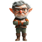 Boss Christmas Elf Keramik Ornament