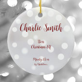 Boss Christmas Elf Keramik Ornament