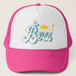 Boss Crown Sparkle Women's Baseball Trucker Hat Truckerkappe